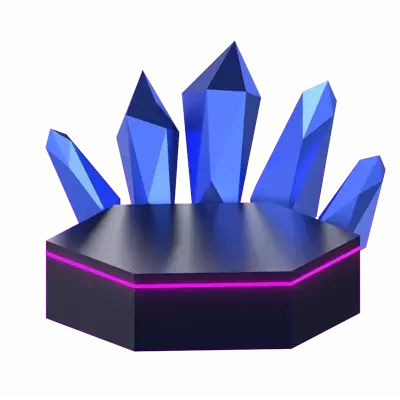 Diamond Tech Podium 3D Graphic