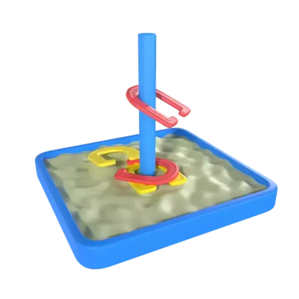 Horseshoe Pitching 3D Graphic