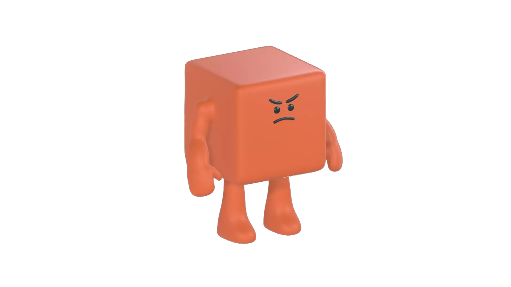 Box Character 3D Graphic
