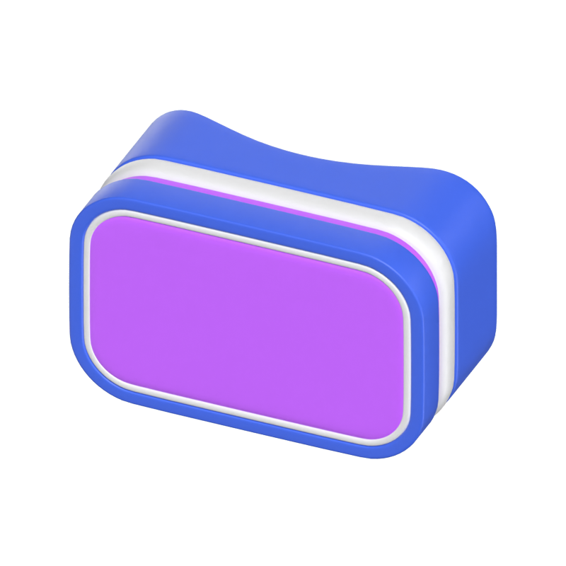 3D Virtual Reality Cardboard Icon Model