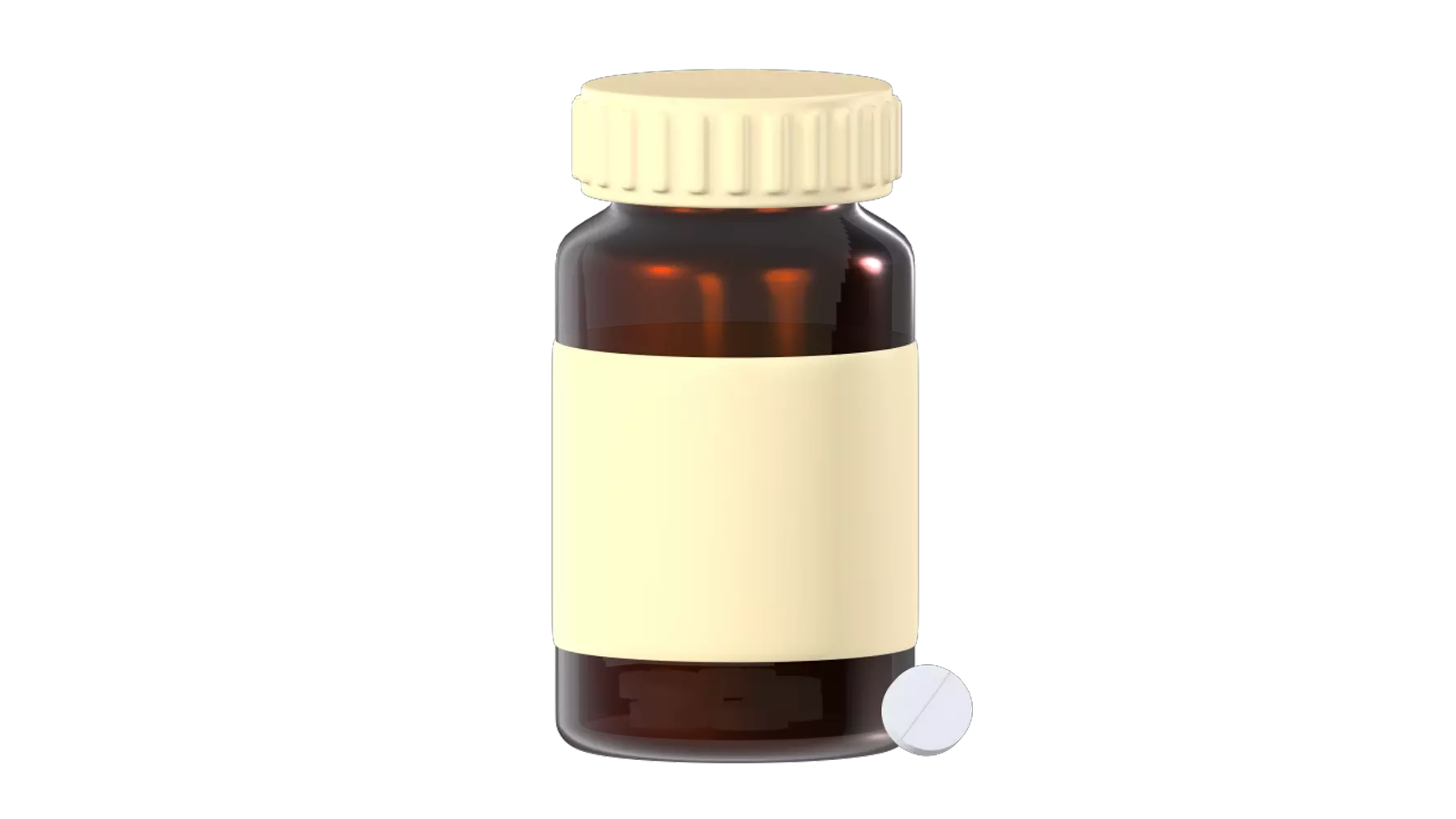 Vitamin Jar 3D Graphic