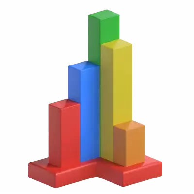 Bar Chart 3D Graphic