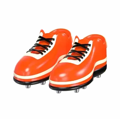 Baseball Cleats 3D Graphic