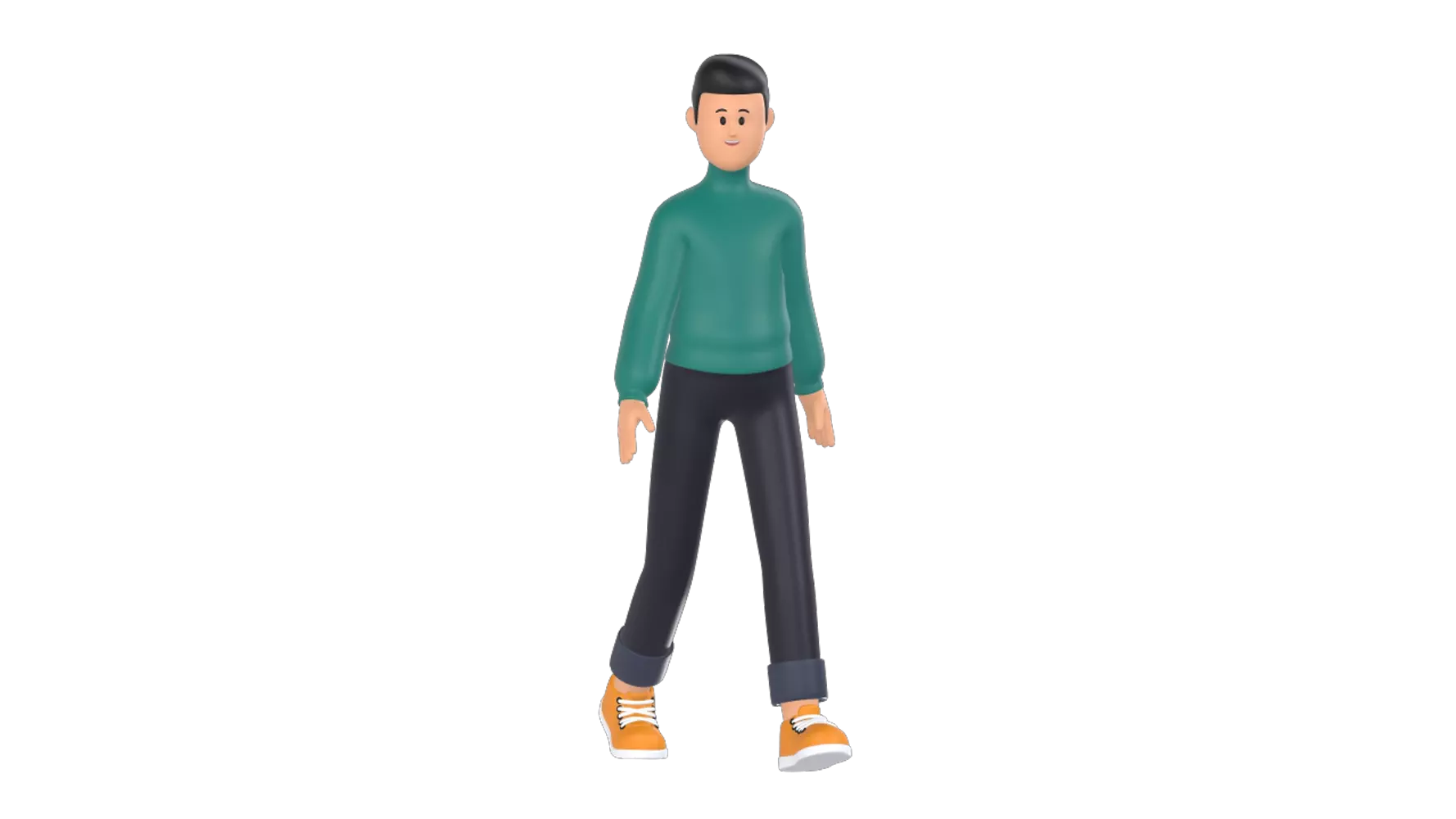 Man Walking 3D Graphic