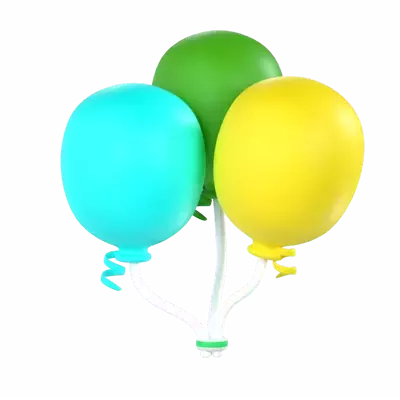 Party Balloon 3D Graphic