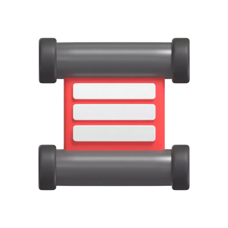 3D Proclamation Text Icon Model 3D Graphic