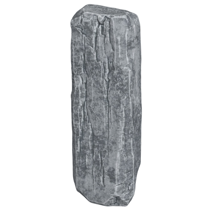 3D Long Slab Stone Rock Model 3D Graphic