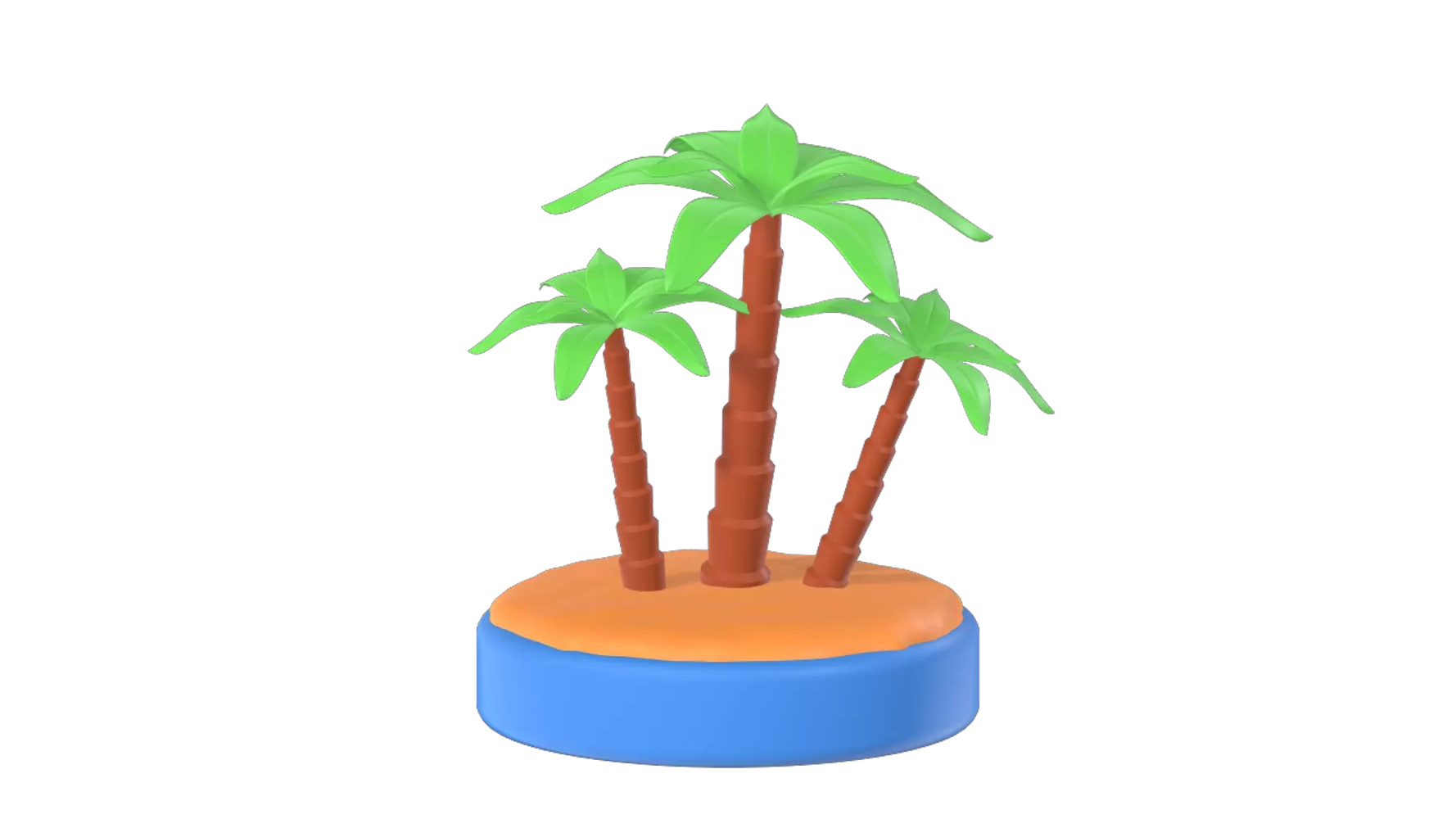 Palm Trees 3D Graphic
