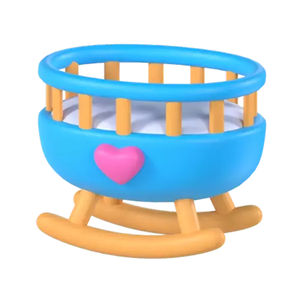 Baby Cribs 3D Graphic