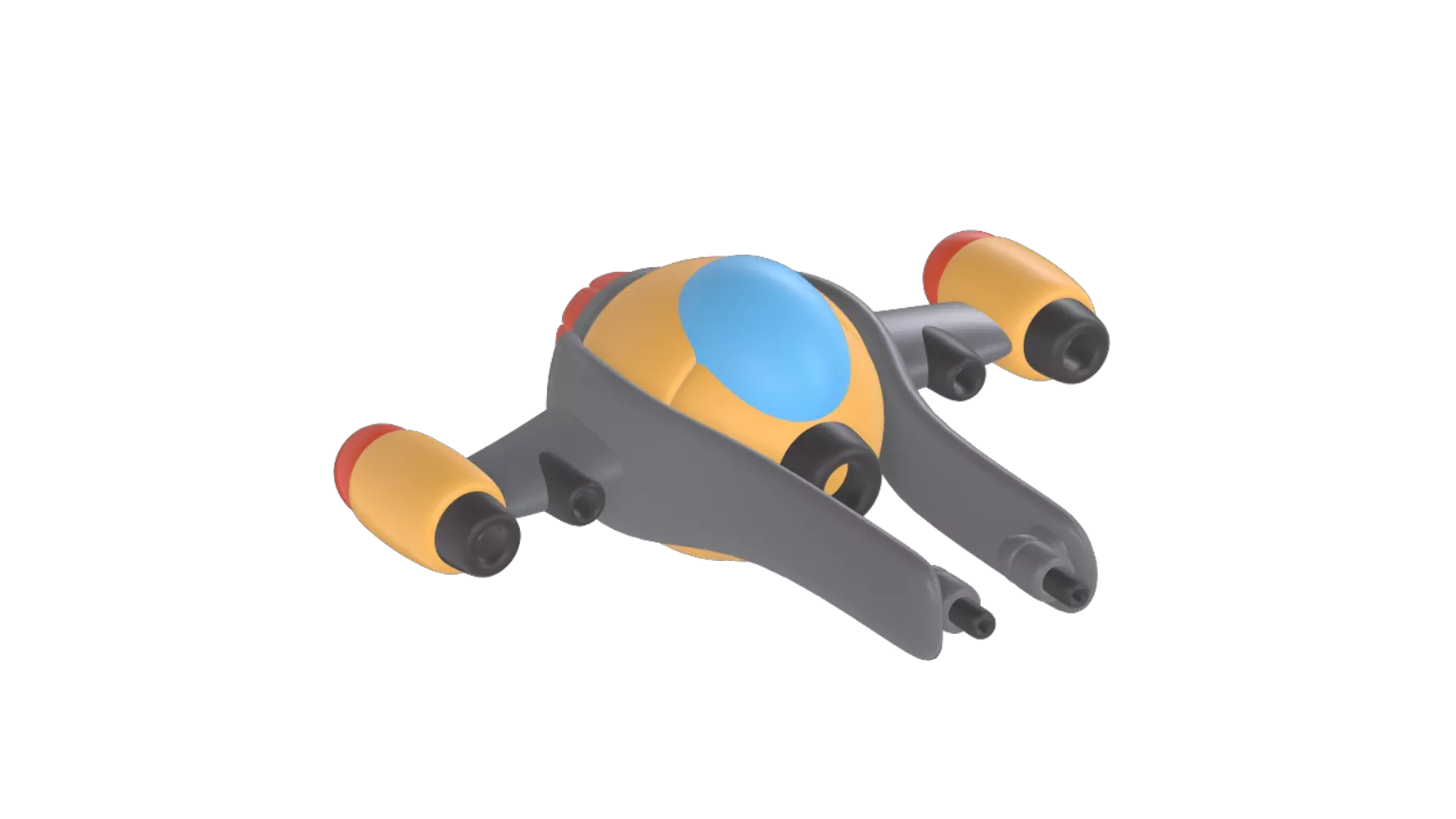 Space Ship 3D Graphic