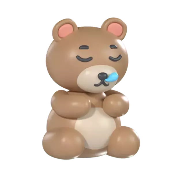 Sleeping Bear 3D Graphic