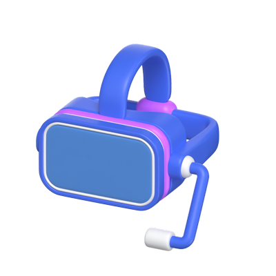 vr box mit mikrofon 3d icon modell 3D Graphic