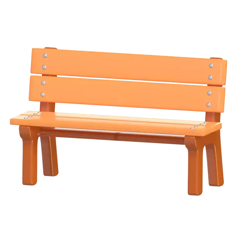 Park Bench 3D Graphic