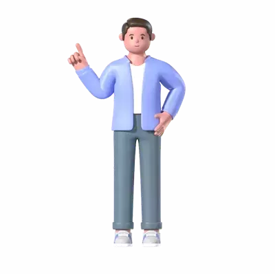 Casual Man 3D Graphic