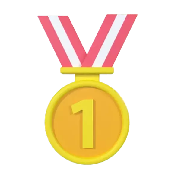 Gold Medal 3D Graphic