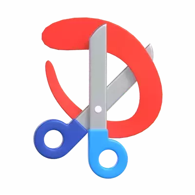 Snipping Tool 3D Graphic