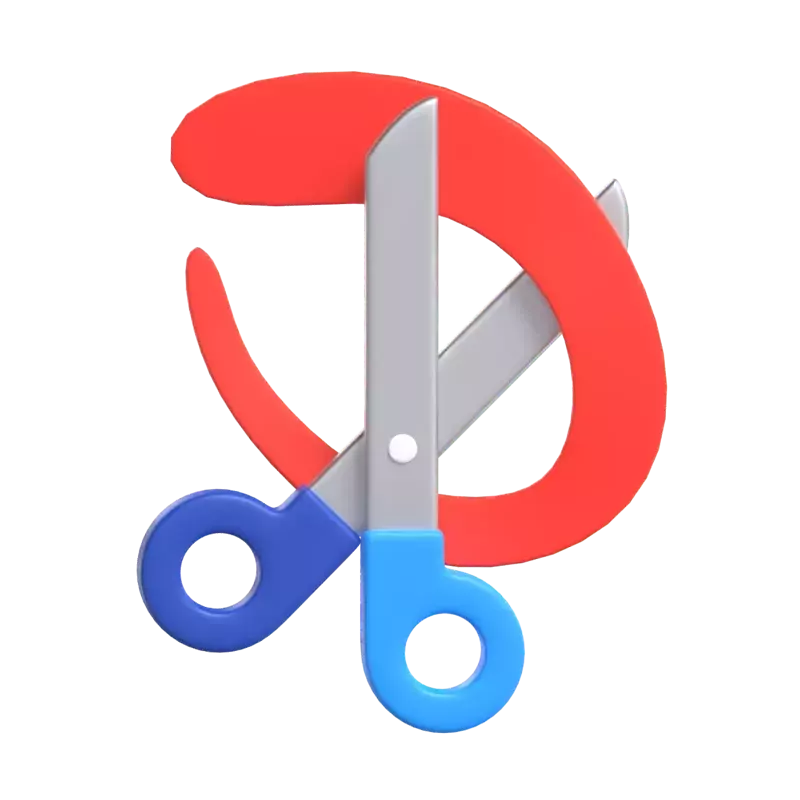 Snipping Tool 3D Graphic