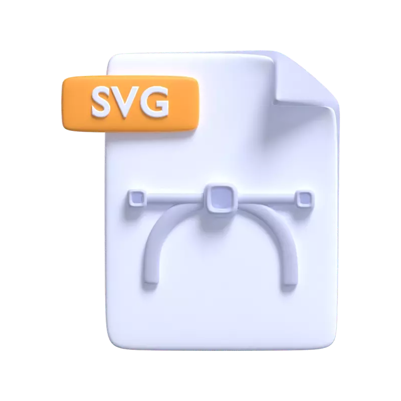 SVG File Format 3D Model For Design Software 3D Graphic
