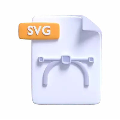 SVG File Format 3D Model For Design Software