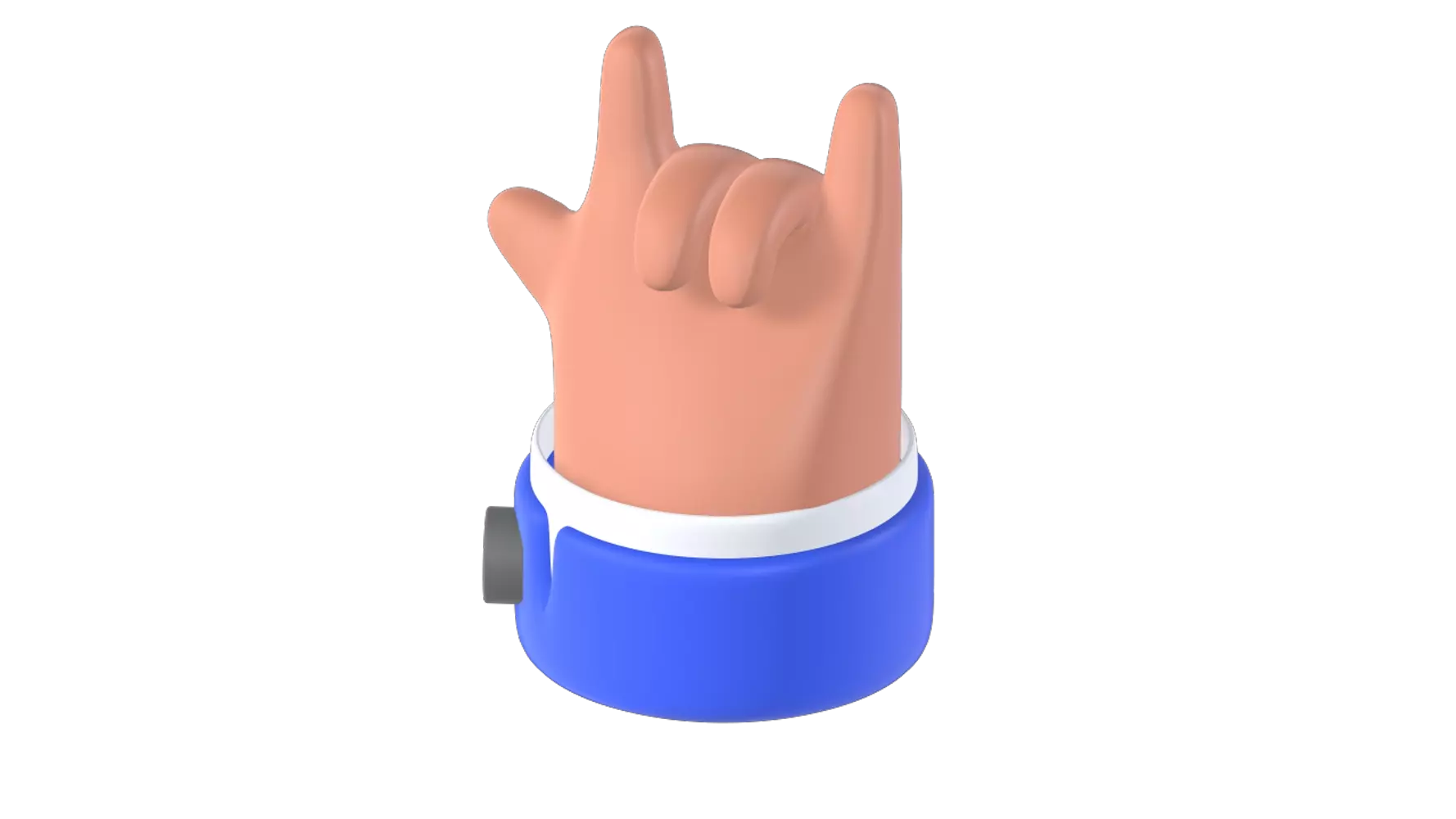 Rock Hand 3D Graphic