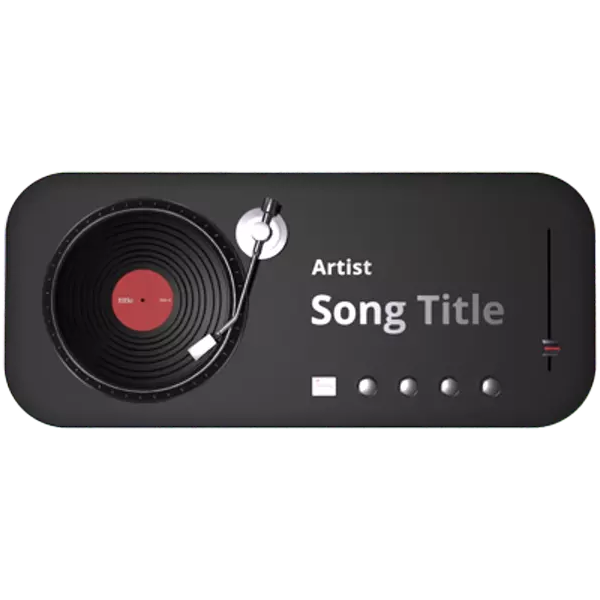 Music Player 3D Graphic