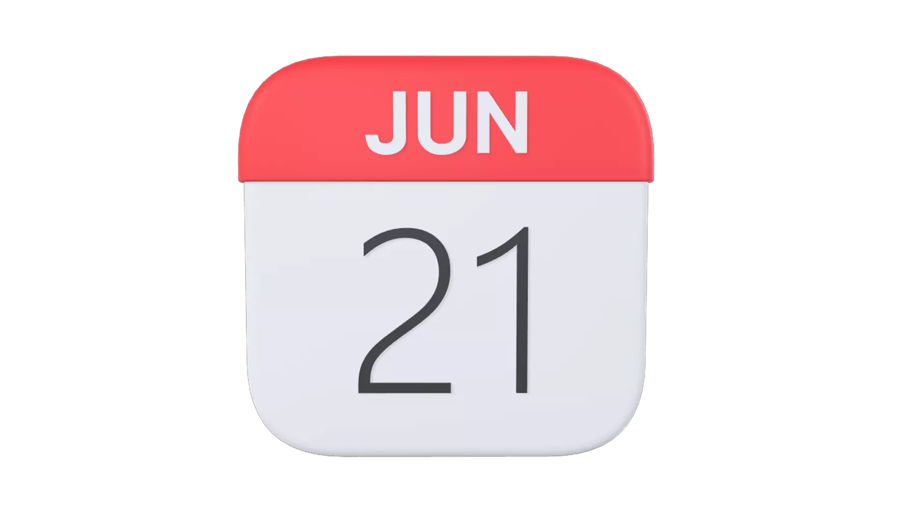 MacOS Calendar 3D Graphic