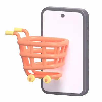 Online Shopping 3D Graphic