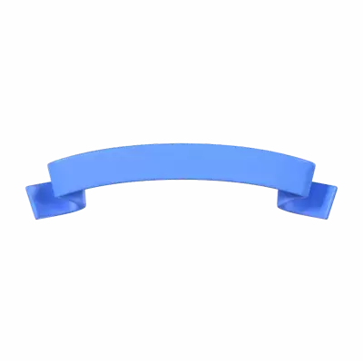 Curved Ribbon 3D Graphic