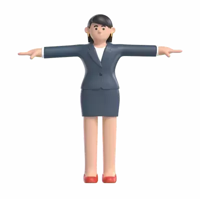 Business Woman 3D Graphic