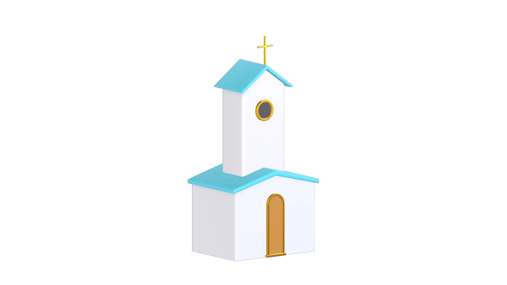 Kirche 3D Graphic