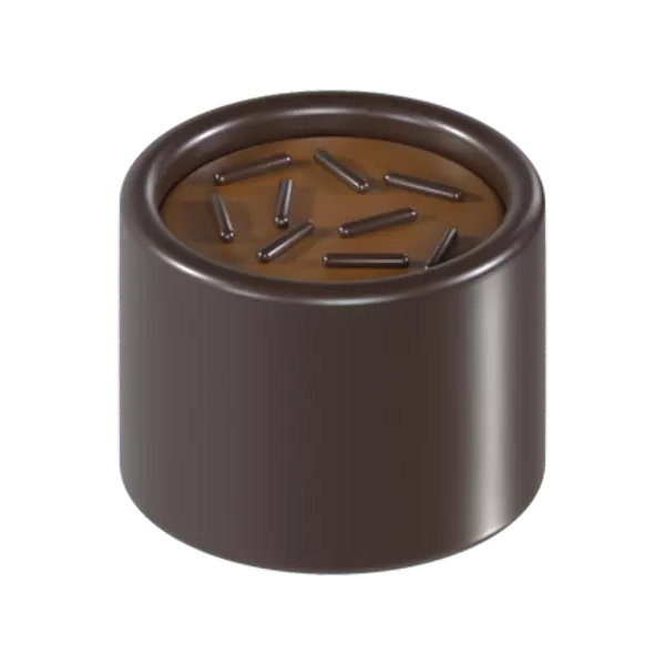 Chocolate Tube With Caramel 3D Graphic