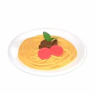 Spaghetti 3D Graphic