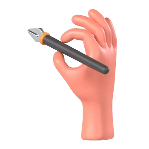 Holding Pen 3D Graphic