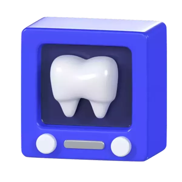 Dental X-Ray 3D Graphic