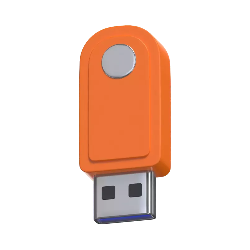  3D Pen Drive Model Tragbarer Datenbegleiter 3D Graphic