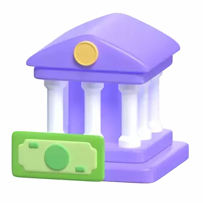 Bank 3D Graphic