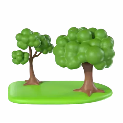 Trees 3D Graphic