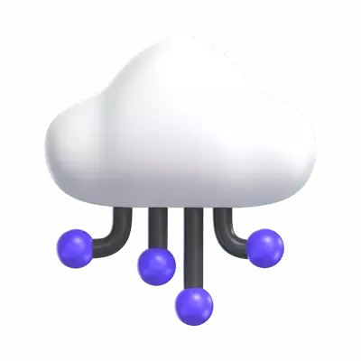 Cloud Computing 3D Graphic