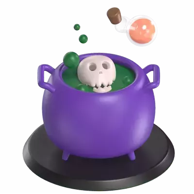 Couldron Pot 3D Graphic