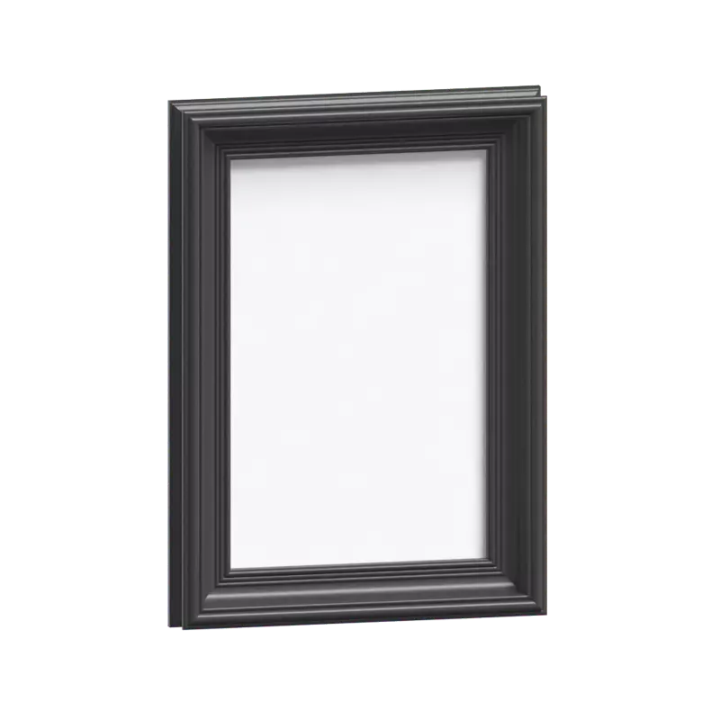 Elegant Portrait Frame With Picture 3D Model 3D Graphic