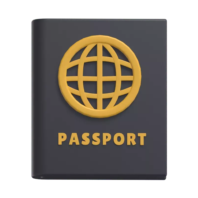 Passport 3D Graphic