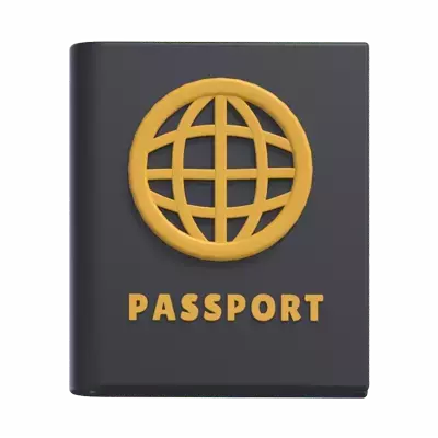 Passport 3D Graphic