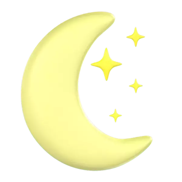 Moon 3D Graphic