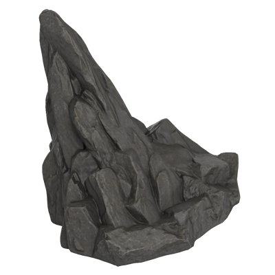 Realistic 3D Pointy Rock For Cliff And Grassland Environment 3D Graphic