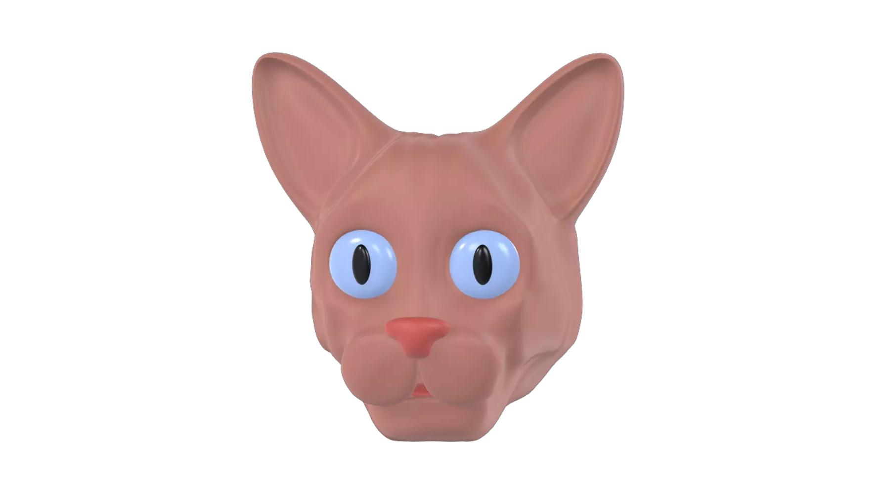 Sphynx Cat 3D Graphic
