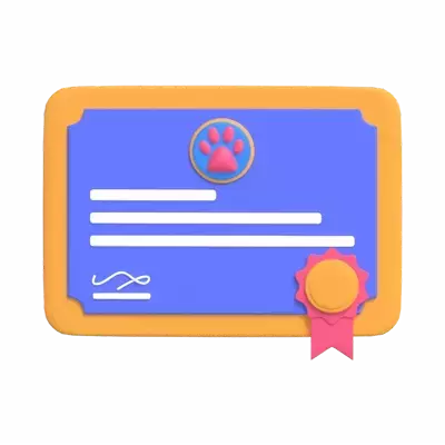 Certificate 3D Graphic