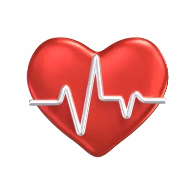 Heartbeat 3D Graphic