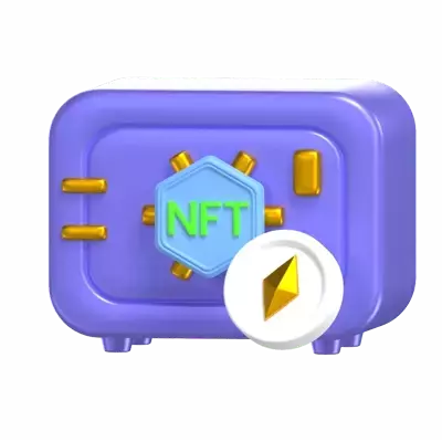 NFT Locker 3D Graphic