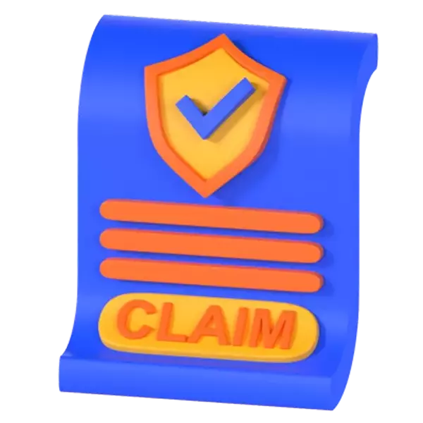 Insurance Claim 3D Graphic