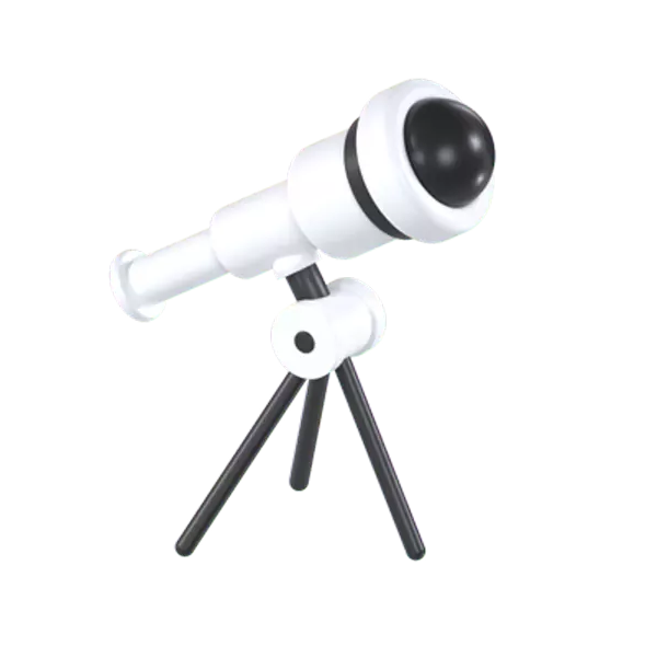 Telescope 3D Graphic